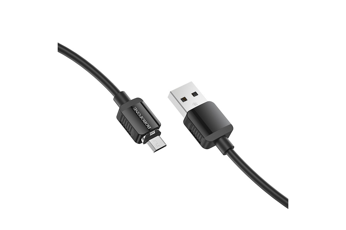 Кабель USB - MicroUSB BOROFONE BX57 2,4A черный 1м