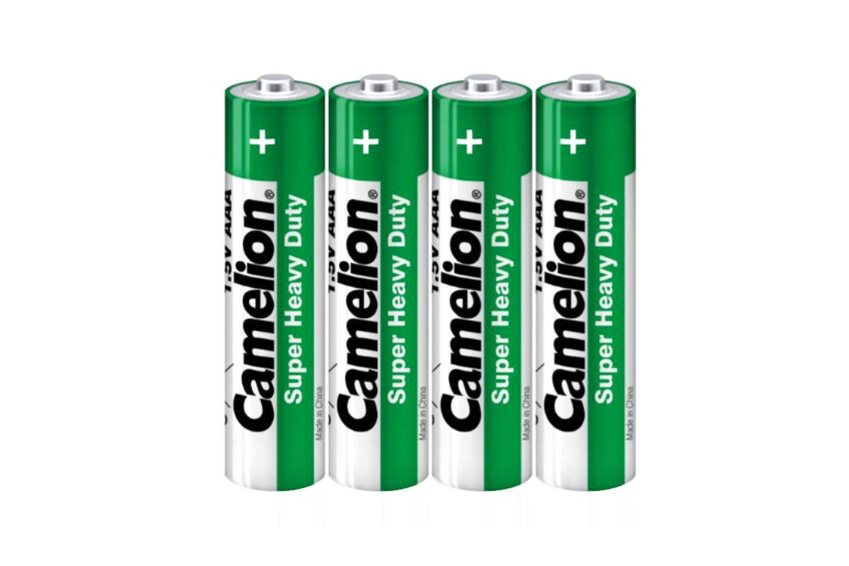 Батарейка солевая Camelion R03 AAA /4SH Super Heavy Duty (цена за спайку 4 шт)