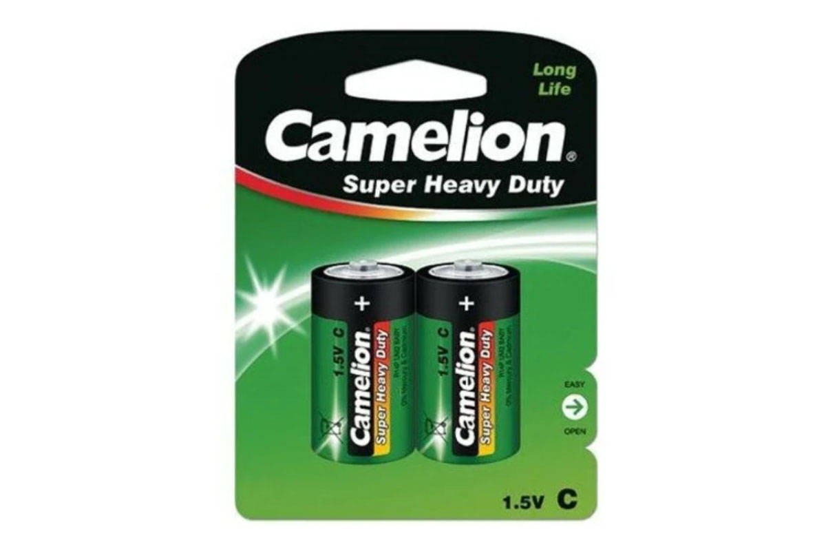 Батарейка солевая Camelion R14/2BL Super Heavy Duty (цена за блистер 2 шт)