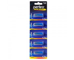 Батарейка алкалиновая 27A Perfeo 5BL (блистер 5 штук)