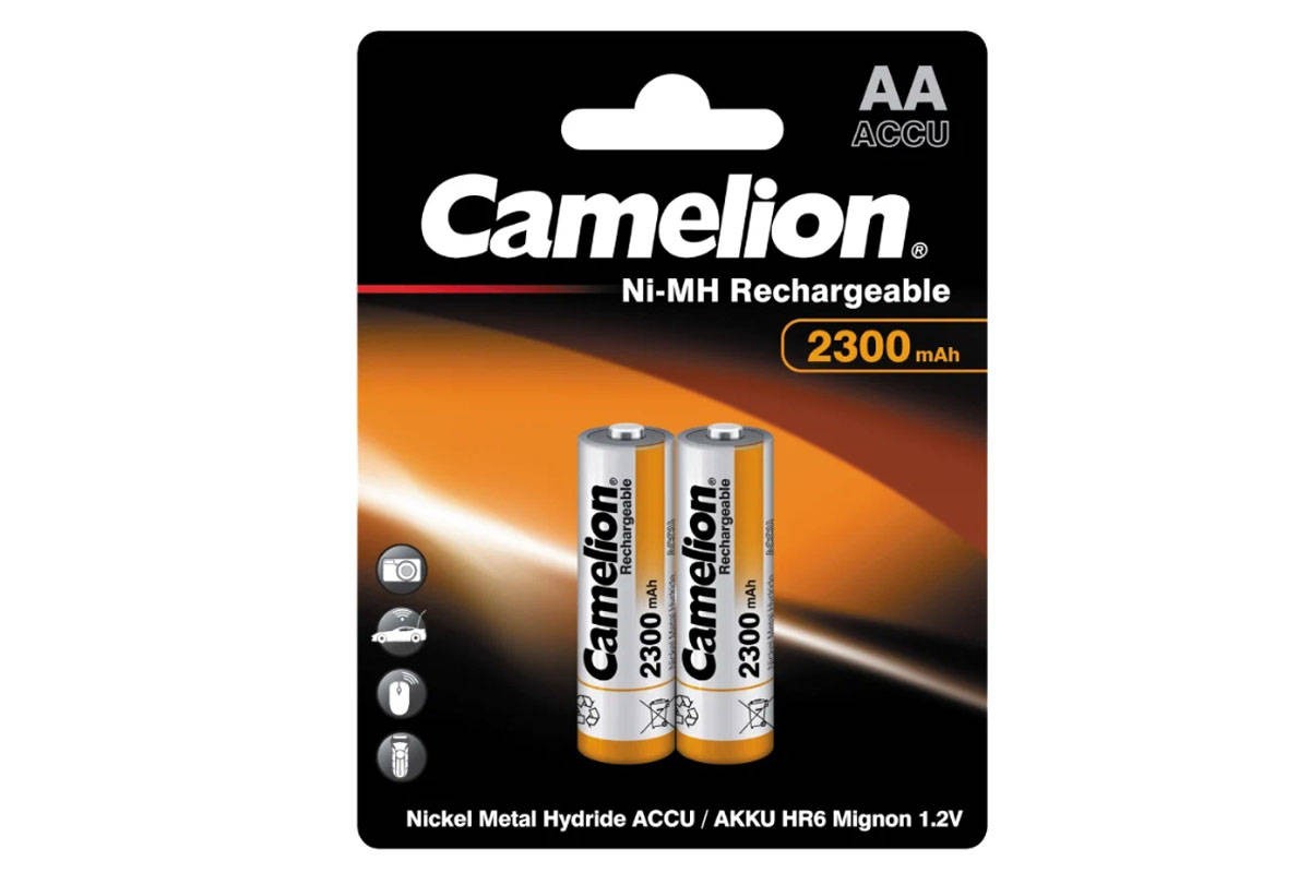 Аккумулятор Ni-Mh Camelion AA 2300mAh/2BL (цена за блистер 2 шт)