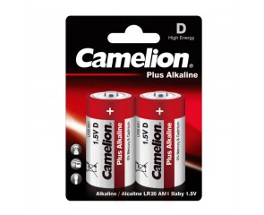 Батарейка алкалиновая Camelion LR20/2BL  Plus Alkaline (цена за блистер 2 шт)