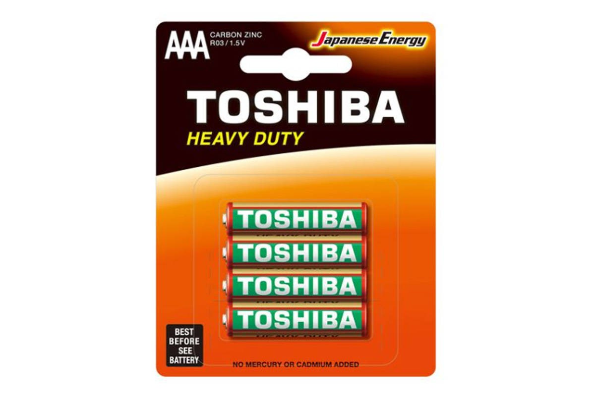 Батарейка солевая Toshiba R03/4BL (цена за блистер 4 шт)