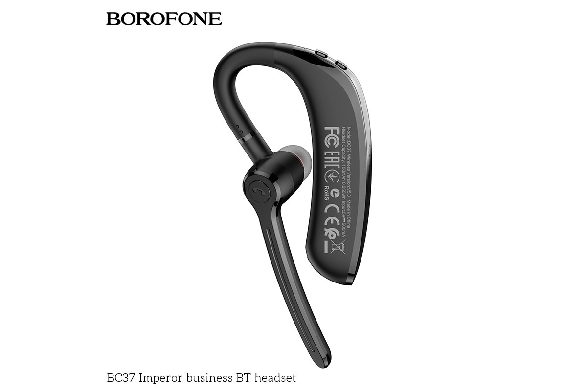Bluetooth гарнитура BС37 BOROFONE черный
