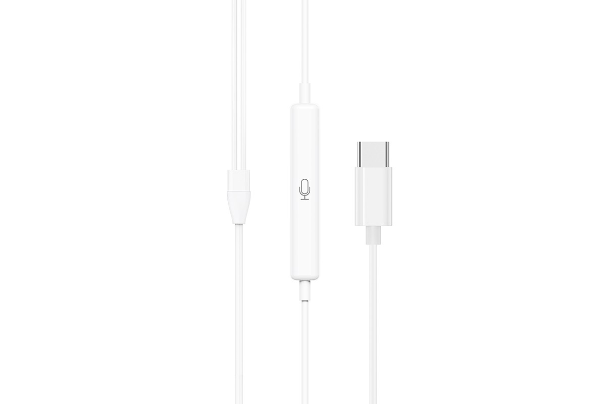 Наушники BOROFONE BM60 Type-C Original series digital earphones цвет белый