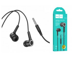 Наушники вакуумные проводные HOCO M104 Gamble universal with microphone (черный) Наушники вакуумные проводные HOCO M104 Gamble universal with microphone (черный)