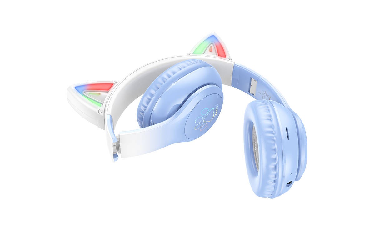 Наушники мониторные беспроводные HOCO W42 wireless headphones Bluetooth (вишневый бутон)
