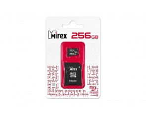 Карта памяти microSDХC MIREX 256 GB UHS-I U3 (class 10) с адаптером (13613-AD3UH256)