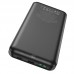 Универсальный дополнительный аккумулятор Power Bank HOCO J102 Cool figure PD20W + QC3.0 (10000 mAh) (черный)