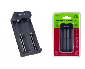 Зарядное устройство для аккумуляторов Perfeo PF-UL-210 Li-ion, 5V, 2 слота