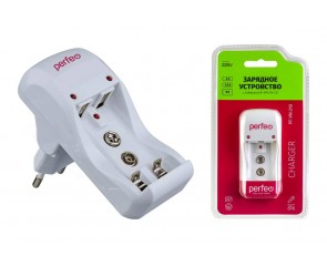 Зарядное устройство для аккумуляторов Perfeo PF-VN-210 Ni-MH/CD, 220V, 2 слота, AA/AAA/9V, таймер