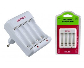Зарядное устройство для аккумуляторов Perfeo PF-VN-420 Ni-MH/CD, 220V, 4 слота, AA/AAA