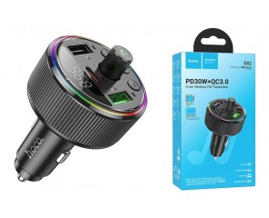 FM-Модулятор HOCO E82 Guerrero PD30W + QC3.0 car BT FM transmitter