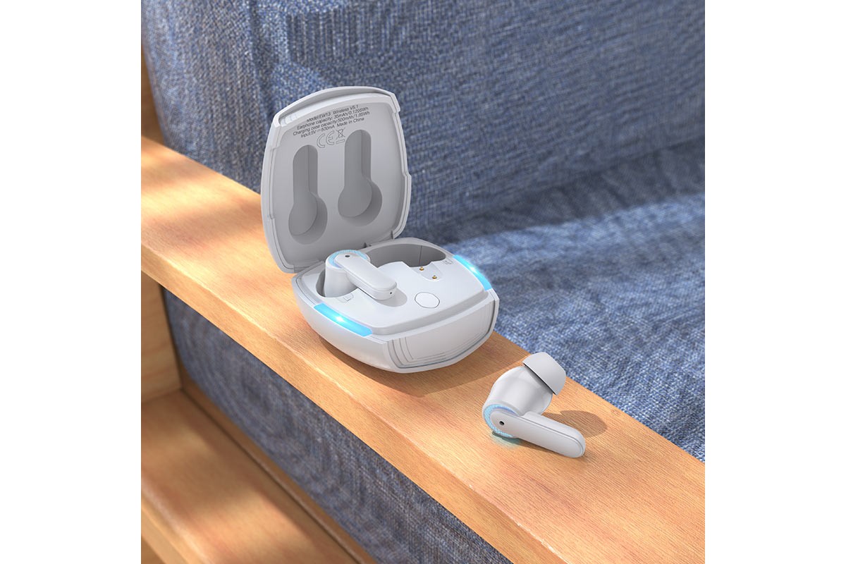 Беспроводные наушники EW13 Magic flowtrue wireless BT headset  HOCO серые