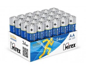 Батарейка алкалиновая Mirex LR6 / AA 1,5V  цена за 24 шт (24/480), showbox (23702-LR6-B24)