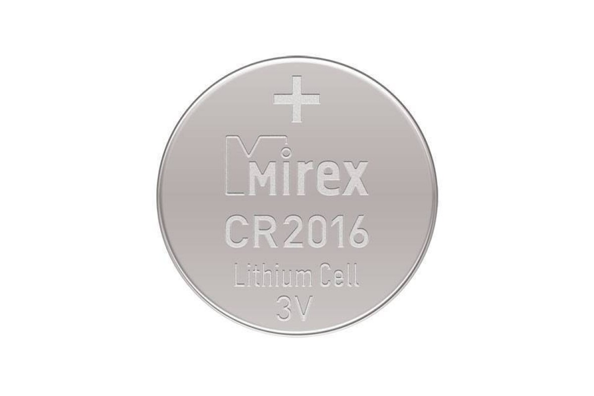 Батарейка литиевая Mirex CR2016 3V цена за блистер 4 шт (23702-CR2016-E4)