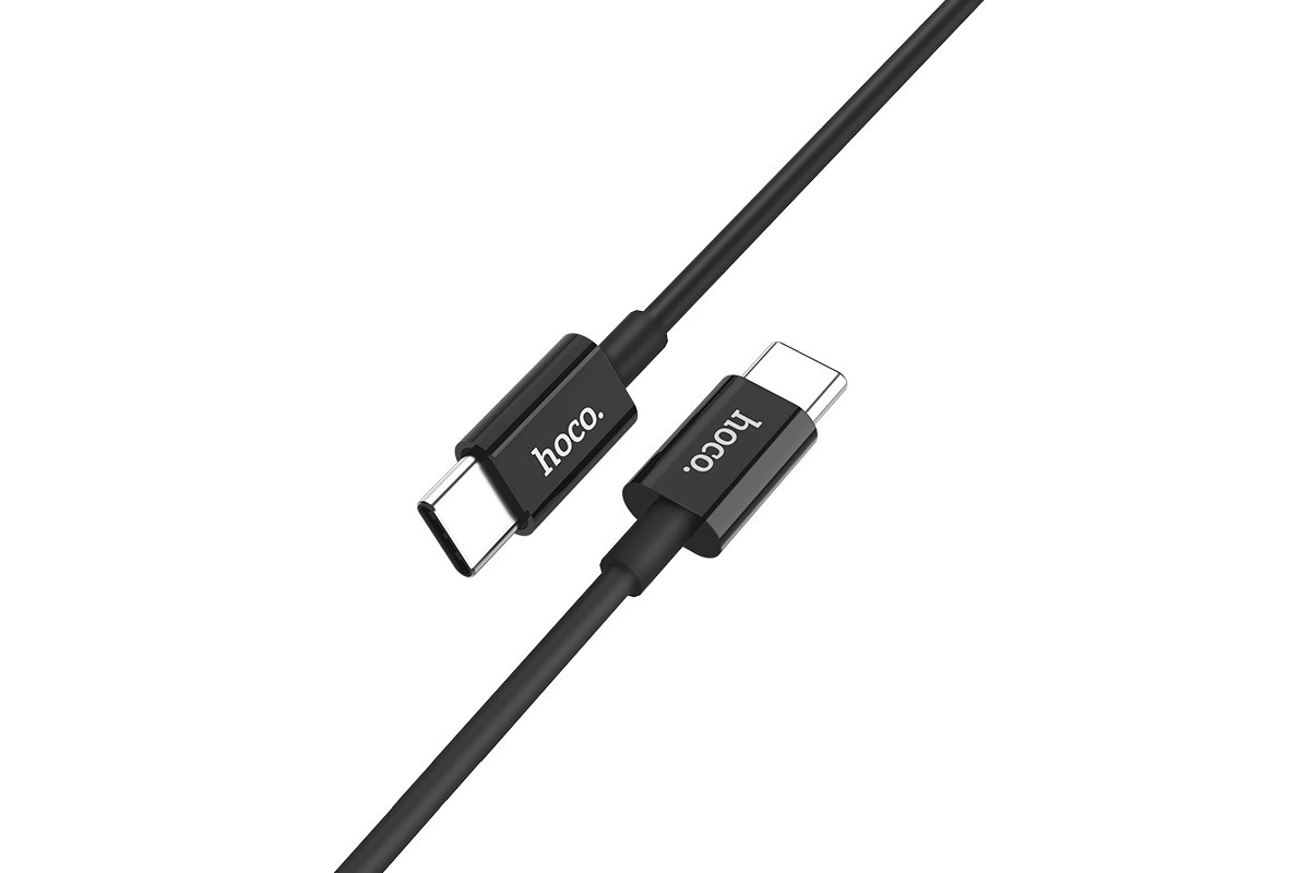 Кабель USB HOCO X23 cable (черный) 1 метр (Type-C -Type-C)