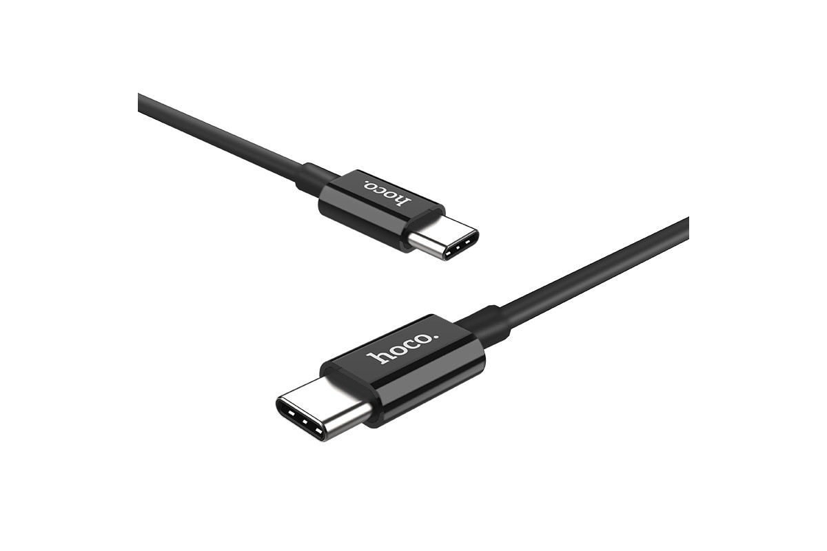 Кабель USB HOCO X23 cable (черный) 1 метр (Type-C -Type-C)