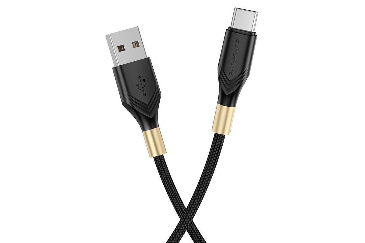 Кабель USB - USB Type-C BOROFONE BX92 (черный) 1м