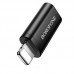 Адаптер USB 2.0 BOROFONE BV26A Lightning 8-pin на Type-C (черный)