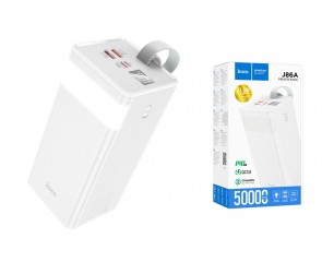 Универсальный дополнительный аккумулятор HOCO J86A 22.5W power bank (50000 mAh) белый