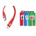Кабель USB micro USB BOROFONE BU18 Crown Silicone Charging data cable (красный) 1 метр