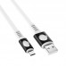 Кабель USB micro USB BOROFONE BX35 Carib charging data cable (белый) 1 метр
