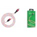 Кабель USB BOROFONE BU19 Streamer charging data cable for Type-C (красный) 1 метр