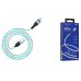 Кабель USB micro USB BOROFONE BU19 Streamer charging data cable (синий) 1 метр
