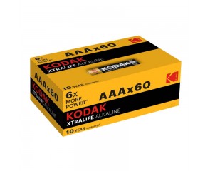 Батарейка алкалиновая KODAK LR03/60BOX XTRALIFE Alkaline (цена за бокс 60 шт.)