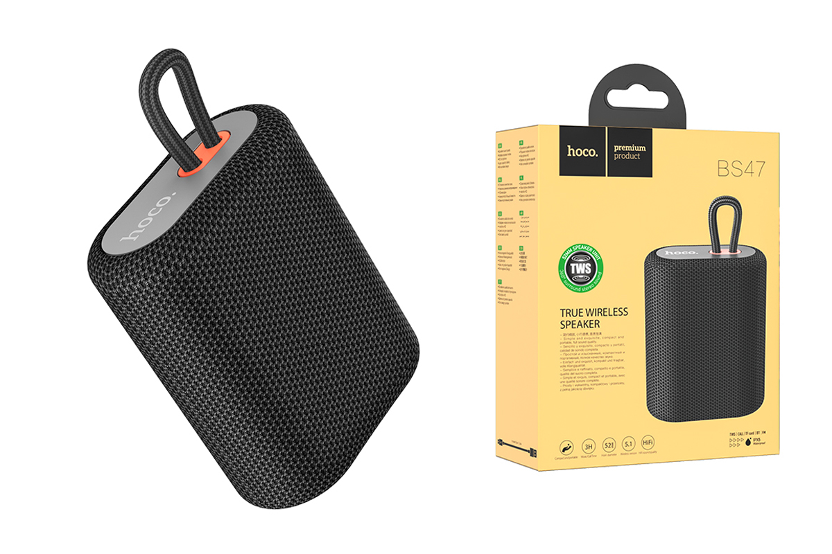 Портативная беспроводная акустика HOCO BS47 Uno sports BT speaker цвет черный