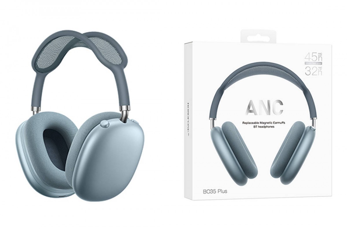 Наушники мониторные беспроводные BOROFONE BO35 Plus Adorable ANC (синий)