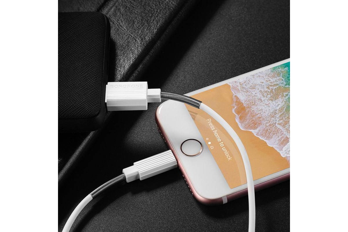 Кабель для iPhone BOROFONE BX11 UJet lightning cable 1м белый