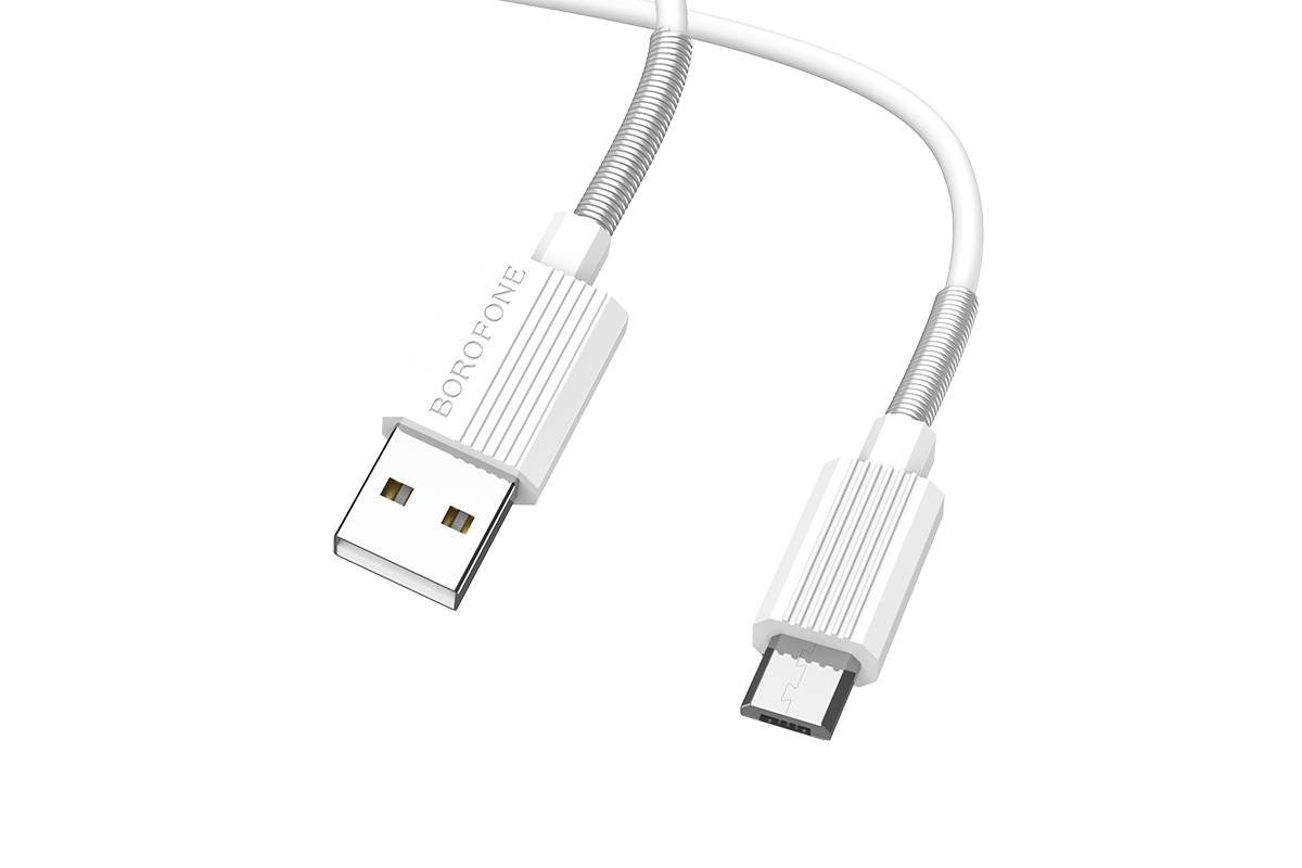 Кабель USB micro USB BOROFONE BX11 UJet (белый) 1 метр