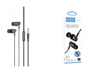 Наушники вакуумные проводные HOCO M112 Story universal with microphone (черный) Наушники вакуумные проводные HOCO M112 Story universal with microphone (черный)