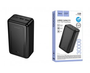 Универсальный дополнительный аккумулятор Power Bank HOCO J165B Honey (30000mAh) (черный)