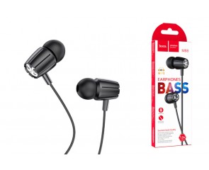 Наушники вакуумные проводные HOCO M88 Graceful universal earphones with mic (черный)