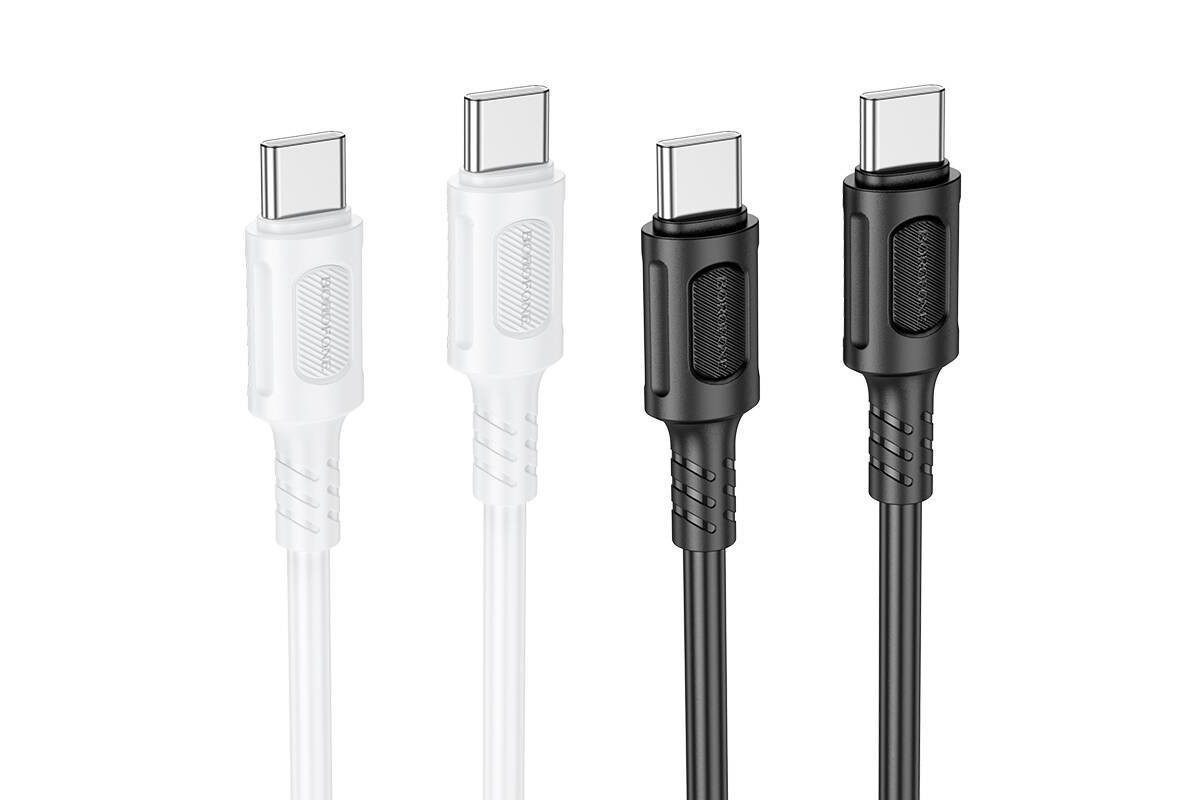 Кабель USB Type-C - USB Type-C BOROFONE BX111, PD60W (белый) 1м