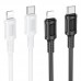 Кабель USB Type-C - Lightning BOROFONE BX111 (черный) 1м