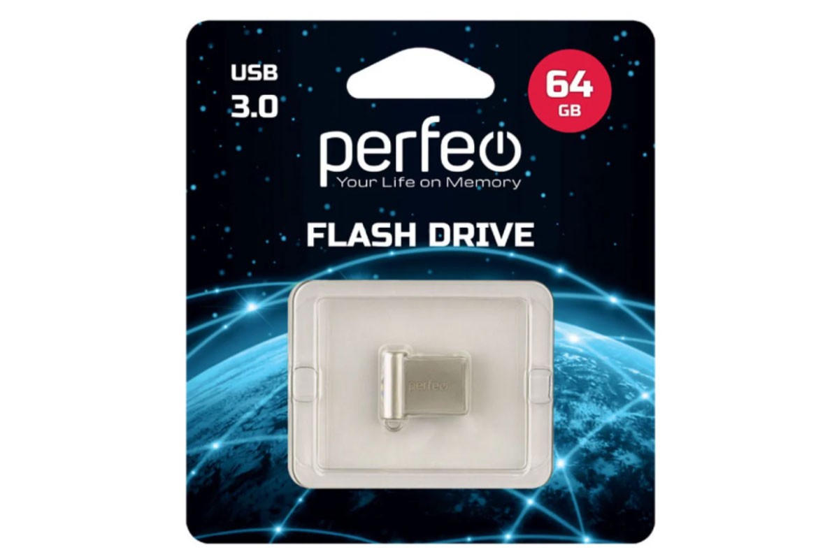 Perfeo USB 3.0 64GB M06 Metal Series