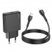 Сетевое зарядное устройство USB-C + кабель Lightning - Type-C HOCO N37 PD20W (черный)