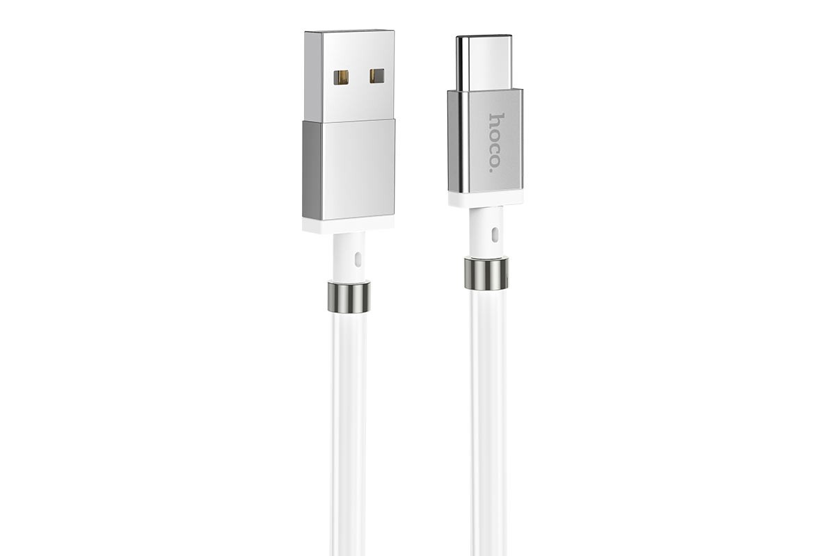 Кабель USB HOCO U91 Magic magnetic charging cable for Type-C (белый) 1 метр