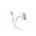 Кабель USB для iPhone 4/4S HOCO X23 Skilled charging data cable for iPhone 30 PIN 4/4S (белый) 1 метр