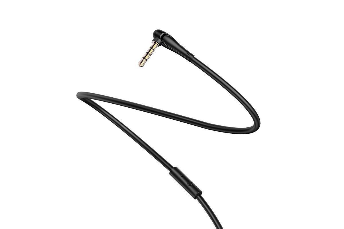 HOCO UPA15 AUX Audio cable 3.5 1 метр черный с микрофоном