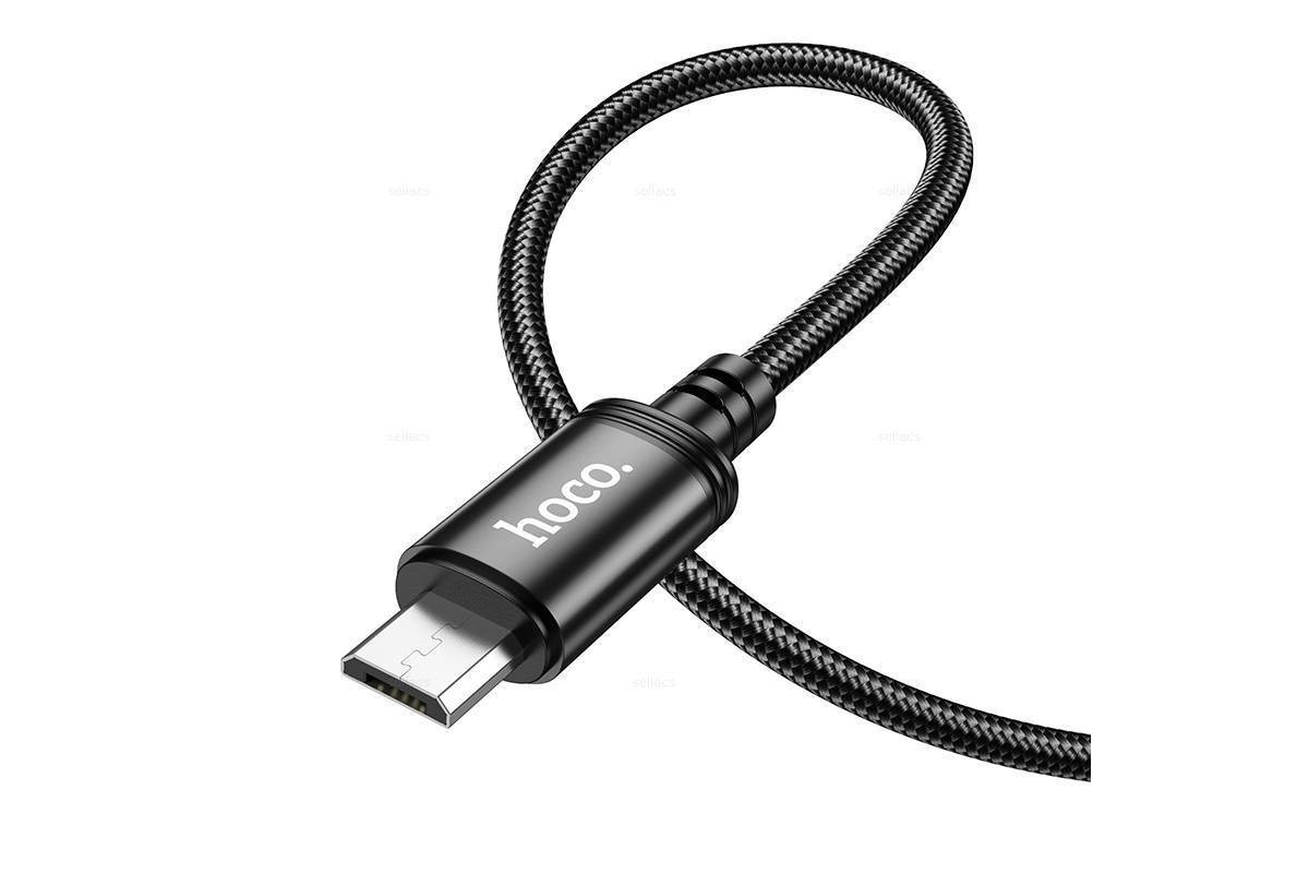 Кабель USB - MicroUSB HOCO X89 (черный) 1м