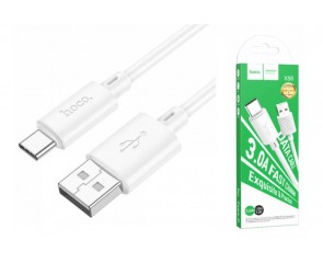 Кабель USB - USB Type-C HOCO X88 (белый) 1м 
