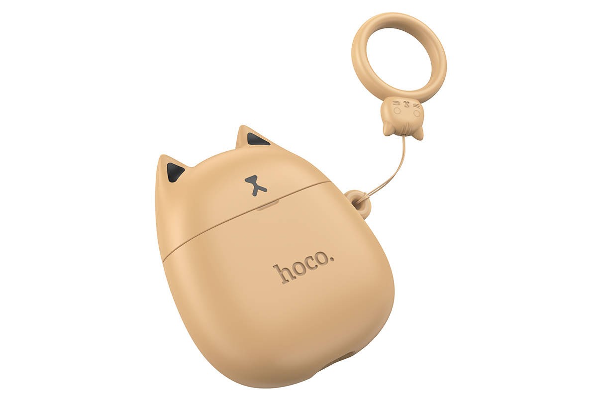 Наушники вакуумные беспроводные HOCO EW45 Full True wireless stereo headset Bluetooth (цвет карамельный кот)