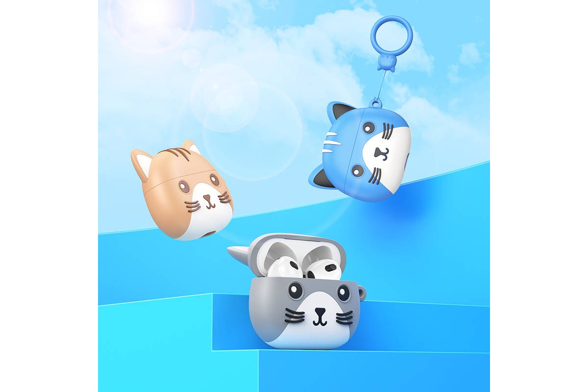 Наушники вакуумные беспроводные HOCO EW46 True wireless stereo headset Bluetooth (цвет хакки кот)