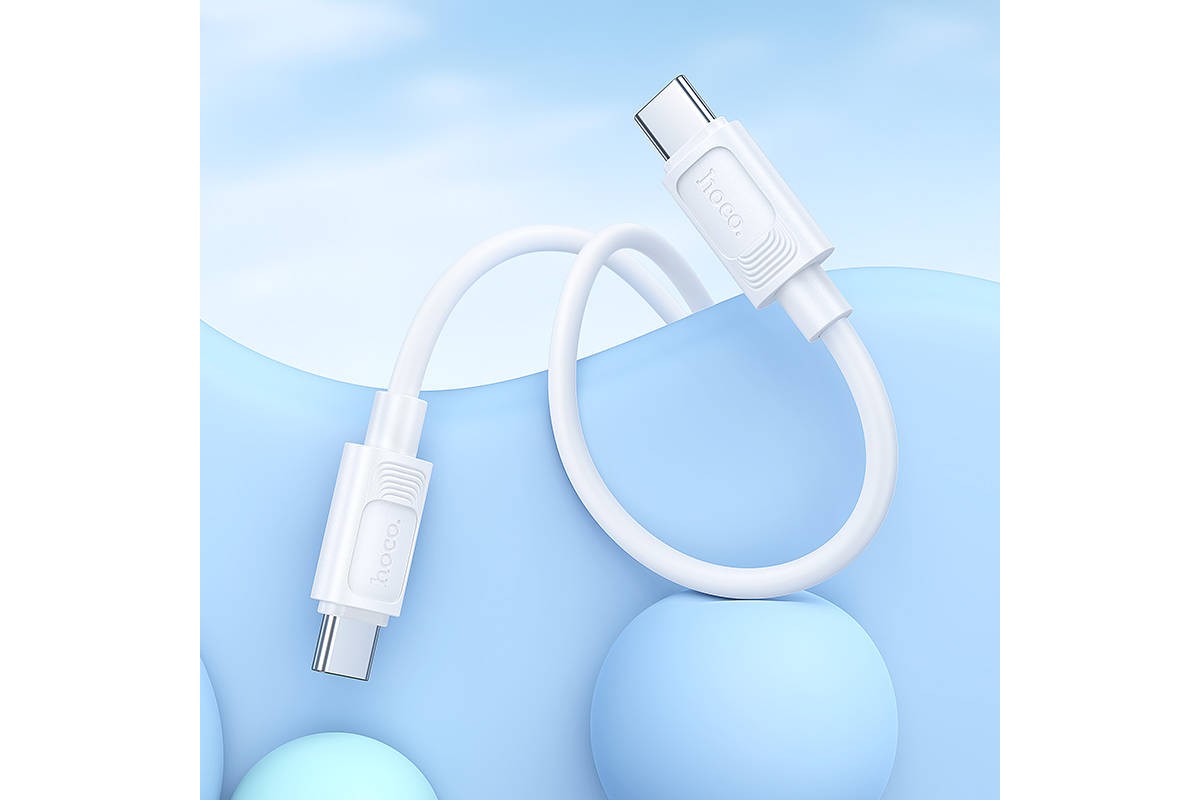 Кабель USB Type-C - USB Type-C HOCO X122 Benefit 60W (белый)