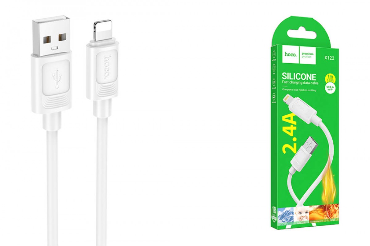 Кабель USB Type-C - Lightning HOCO X122 Benefit PD27W (белый)